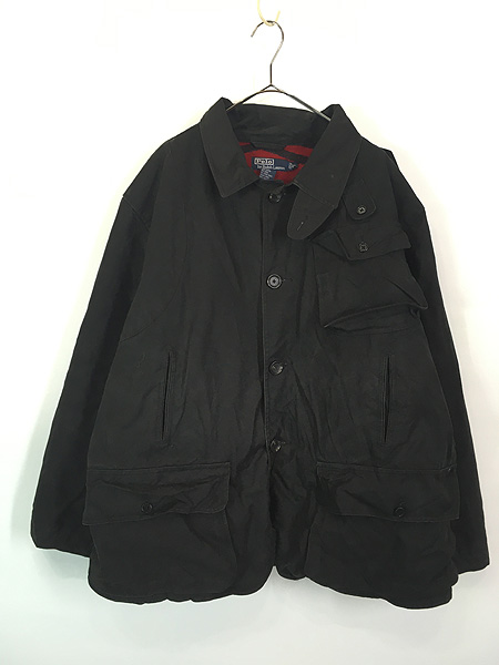 古着 90s 英国製 Mc Orvis BEDALE タイプ オイルド ワックス ジャケット コート フード完備 ネイビー M①【30off】 -  古着 通販 ヴィンテージ 古着屋 Dracaena ドラセナ