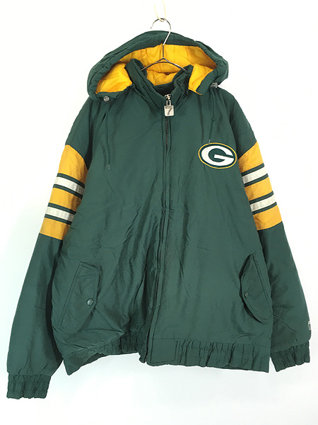 古着 NFL Green Bay Packers パッカーズ 2way パデット ナイロン ジャケット XL 古着 - 古着 通販 ヴィンテージ 古着屋  Dracaena ドラセナ