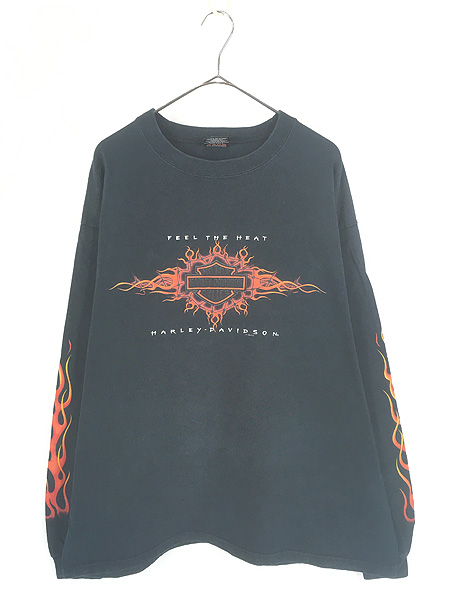 Harley Davidson Tシャツ XL イーグルシールド ヴィンテージ 古着 90s USA製 HARLEY DAVIDSON バー&シールド ファイヤー