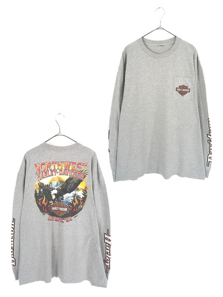 Harley Davidson vintage ハーレー ピエロ ロンt XL Harley Davidson - 激レア HARLEY DAVIDSON ピエロTシャツ