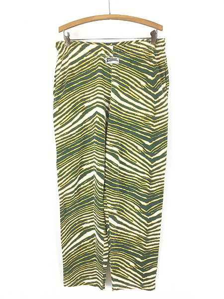 新品プエンテ　アルパカ PUENTE サムエルパンツ 古着 ZUBAZ NFL Cincinnati Bengals ベンガルズ ゼブラ 総柄