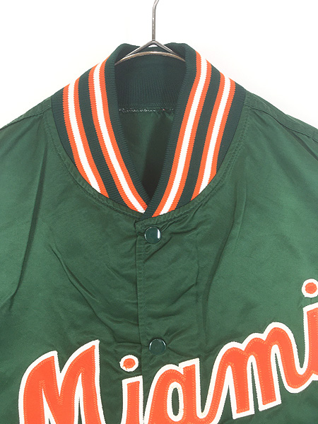 古着 80s USA製 Miami 光沢 ナイロン サテン スタジャン