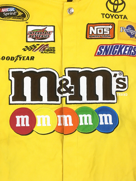 m&m's レーシングジャケット CHASE XL 古着 00s CHASE 「m&m's」 豪華 企業 刺しゅう レーシング