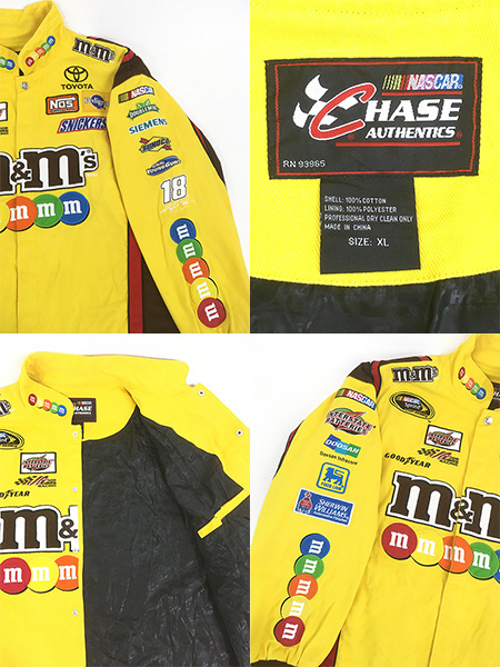 古着 00s CHASE 「m&m's」 豪華 企業 刺しゅう レーシング