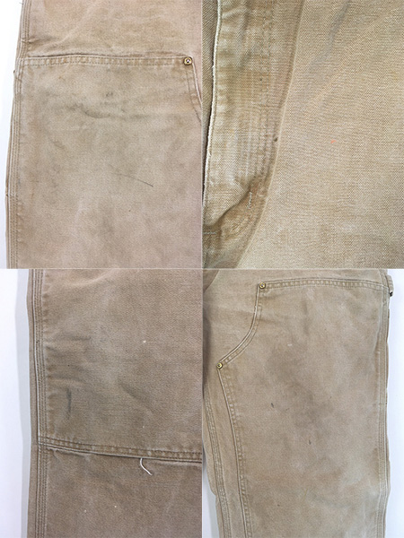 古着 00s USA製 Carhartt BRN フェード ブラウン ダック Wニー