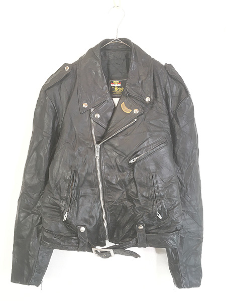 古着 60s Schott Bros 「Perfecto」 パデッド 本革 ステアハイド