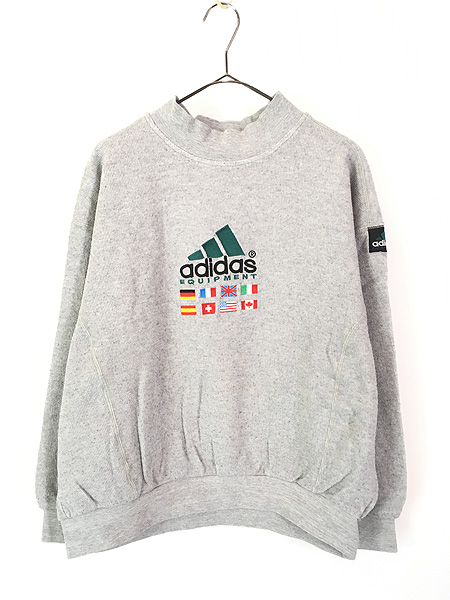 古着 80s adidas BIG トレフォイル 刺しゅう スウェット パーカー M位 古着 - 古着 通販 ヴィンテージ 古着屋 Dracaena  ドラセナ