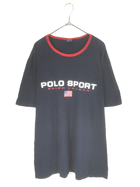 古着 Polo Ralph Lauren チンストラップ マチ付き ハーフジップ