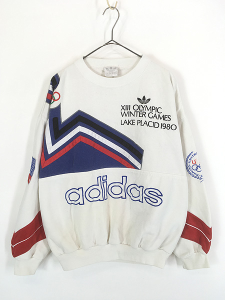 古着 90s USA製 adidas ロゴ パッチ 3ライン ラグラン