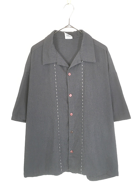 古着 90s GAP モノトーン ストライプ コットン ボタンダウン
