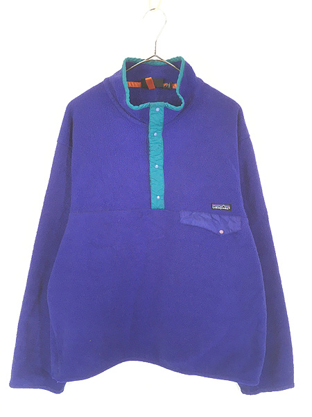 希少カラー 90s patagoniaパタゴニア スナップT シンチラ 古着 レア 90s Patagonia パタゴニア 千鳥格 シンチラ スナップT 総柄