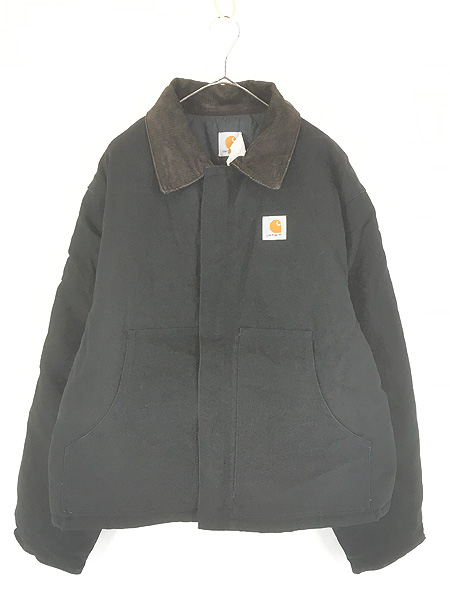 古着 90s USA製 Carhartt BLK ブラック ダック パデット