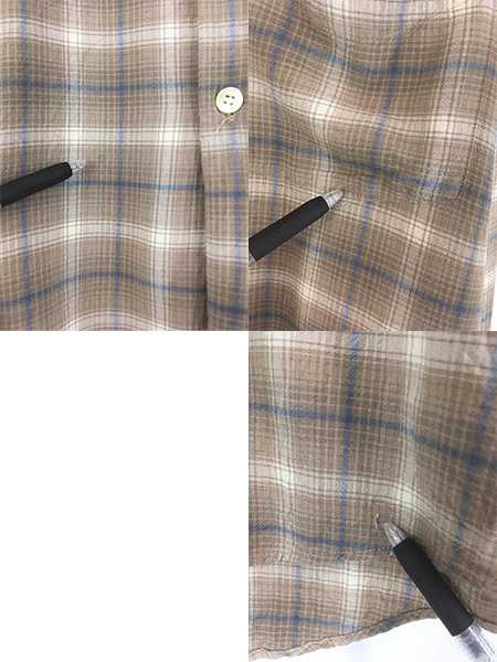 90s〜00s ゲス GUESS オンブレチェックレーヨン開襟シャツ XL 90s〜00s ゲス GUESS オンブレチェックレーヨン開襟シャツ XL