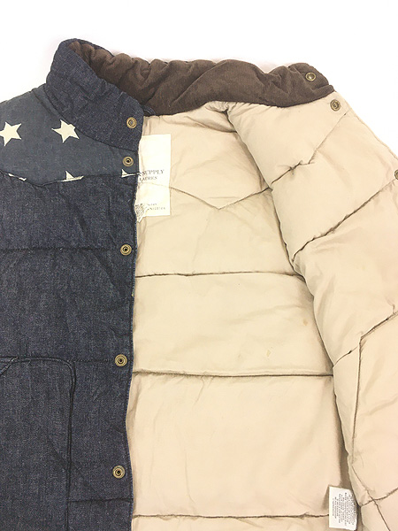 DENIM & SUPPLY RALPH POLO星条旗 ダウンベスト POLO RALPH LAUREN Denim&Supply Ralph Lauren 星条旗デニム