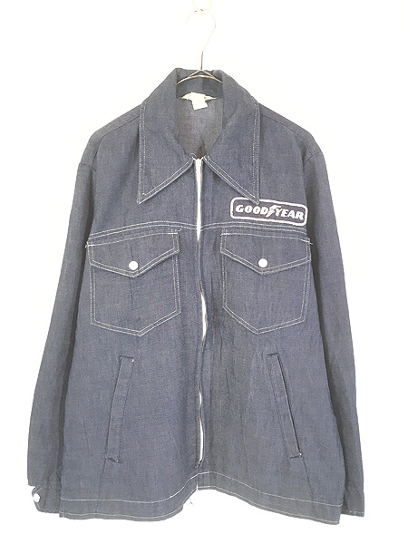 古着 80s USA製 OshKosh B'gosh ヒッコリー ストライプ デニム