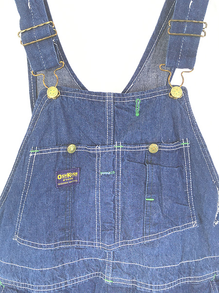古着 50s USA製 Oshkosh B'gosh 真紺 インディゴ デニム ワーク