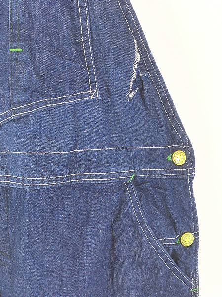 OSHKOSH デニムオーバーオール/サロペット 古着/W38L29 OshKosh - W33☆古着 オシュコシュ OSHKOSH オーバーオール