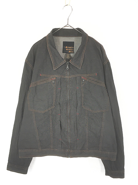 古着 80s USA製 LANDS' END ツイード ウール ダブル マッキーノ