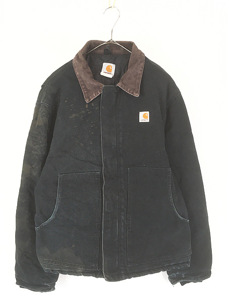 古着 90s- Carhartt BLK ブラック ダック パデット