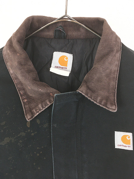 古着 90s- Carhartt BLK ブラック ダック パデット