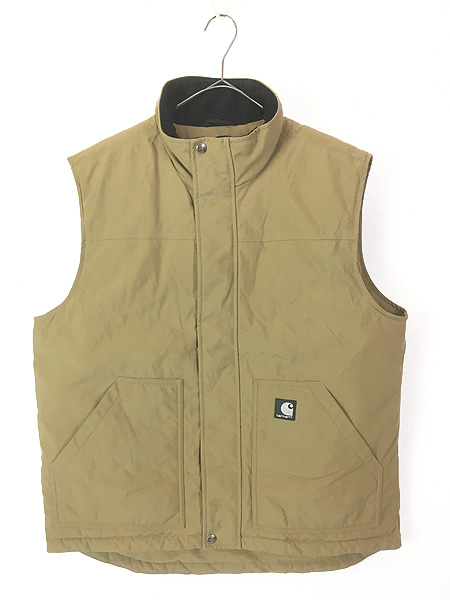 古着 70-80s WoolRich 60/40 クロス シェル ダウン ベスト ベージュ XL
