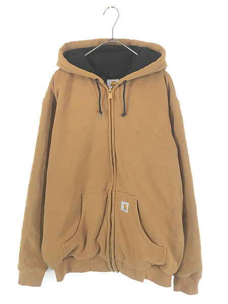 古着 Carhartt フロンティア ブラウン ダック 防寒 パデット