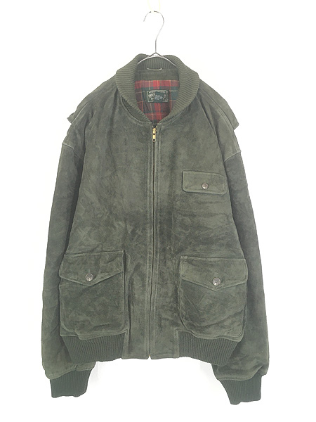 古着 70s William Barry G-1タイプ ボア ライナー 本革 レザー