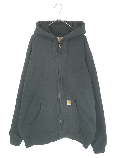 古着 90s- Carhartt 裏地 メッシュ ワンポイント パッチ スウェット