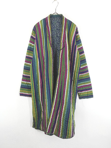 レディース 古着 FLAX 2color ピン ボーダー プルオーバー リネン